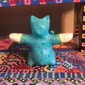 Cat Candlestick Holder- Ceramic